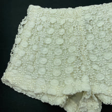 Load image into Gallery viewer, Girls Zara, lined floral cotton lace shorts, elasticated, EUC, size 7-8,  