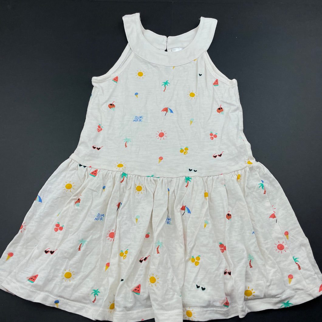 Girls Target, cotton casual summer dress, EUC, size 3, L: 49cm