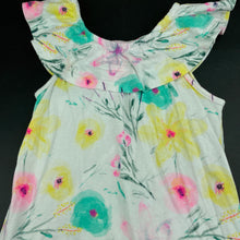Load image into Gallery viewer, Girls Mango, floral cotton casual summer dress, EUC, size 6, L: 57cm