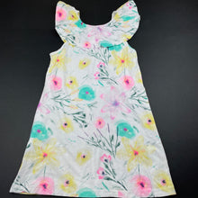 Load image into Gallery viewer, Girls Mango, floral cotton casual summer dress, EUC, size 6, L: 57cm