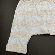 Load image into Gallery viewer, Boys Fox &amp; Finch, blue &amp; grey cotton bottoms, elasticated, GUC, size 6 months,  