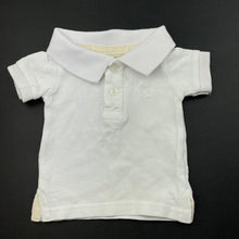 Load image into Gallery viewer, Boys Cotton On, white cotton polo shirt top, FUC, size 0000,  