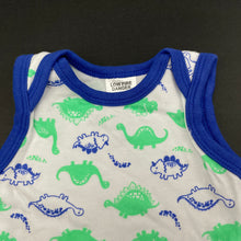 Load image into Gallery viewer, Boys Baby Berry, cotton singletsuit / romper, dinosaurs, EUC, size 0000,  