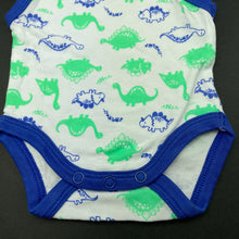 Load image into Gallery viewer, Boys Baby Berry, cotton singletsuit / romper, dinosaurs, EUC, size 0000,  