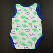 Load image into Gallery viewer, Boys Baby Berry, cotton singletsuit / romper, dinosaurs, EUC, size 0000,  
