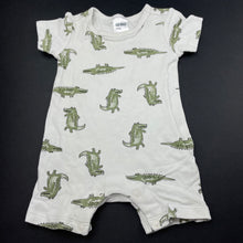 Load image into Gallery viewer, Boys Anko, soft cotton romper, crocodiles, EUC, size 000,  