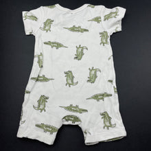 Load image into Gallery viewer, Boys Anko, soft cotton romper, crocodiles, EUC, size 000,  