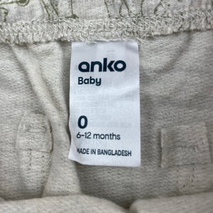 unisex Anko, casual pants / bottoms, elasticated, bears, EUC, size 0,  