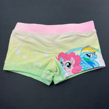 Load image into Gallery viewer, Girls My Little Pony, swim shorts, elasticated, FUC, size 3,  
