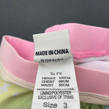 Load image into Gallery viewer, Girls My Little Pony, swim shorts, elasticated, FUC, size 3,  