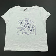 Load image into Gallery viewer, Girls KID, white stretchy t-shirt / top, EUC, size 12,  