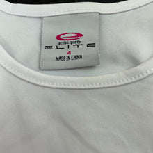 Load image into Gallery viewer, Girls Elite Action Sports, white sports / activewear top, EUC, size 4,  