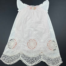 Load image into Gallery viewer, Girls Chasing Mini, lined embroidered lace trim dress, armpit to armpit: 26cm, FUC, size 2, L: 50cm