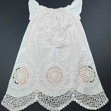 Load image into Gallery viewer, Girls Chasing Mini, lined embroidered lace trim dress, armpit to armpit: 26cm, FUC, size 2, L: 50cm