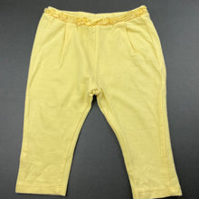 Load image into Gallery viewer, Girls Zara, yellow cotton pants, elasticated, EUC, size 1,  