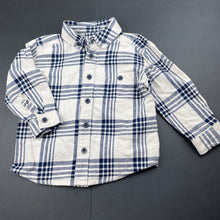 Load image into Gallery viewer, Boys Target, checked cotton long sleeve shirt, GUC, size 2,  