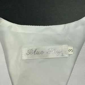 Boys Blue Sky, white waistcoat / formal vest, FUC, size 3,  