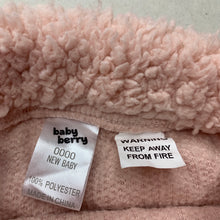 Load image into Gallery viewer, Girls Baby Berry, pink fleece pants / bottoms, elasticated, EUC, size 0000,  