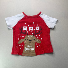 Load image into Gallery viewer, unisex Dymples, cotton Christmas t-shirt / top, GUC, size 0,  