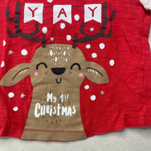 Load image into Gallery viewer, unisex Dymples, cotton Christmas t-shirt / top, GUC, size 0,  