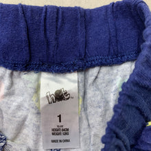 Load image into Gallery viewer, Girls H&amp;T, navy cotton shorts, elasticated, FUC, size 1,  