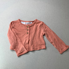 Load image into Gallery viewer, Girls Carter&#39;s, lightweight cotton cardigan / top, GUC, size 00,  