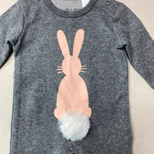 Load image into Gallery viewer, unisex Cotton On, grey cotton romper, rabbit, EUC, size 0000,  