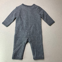 Load image into Gallery viewer, unisex Cotton On, grey cotton romper, rabbit, EUC, size 0000,  