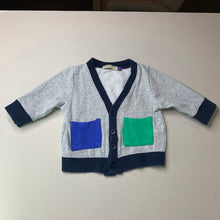 Load image into Gallery viewer, Boys Lily &amp; Dan, fleece lined cardigan / sweater, GUC, size 0,  