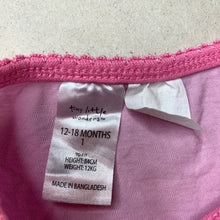 Load image into Gallery viewer, Girls Tiny Little Wonders, pink cotton pyjama top, FUC, size 1,  