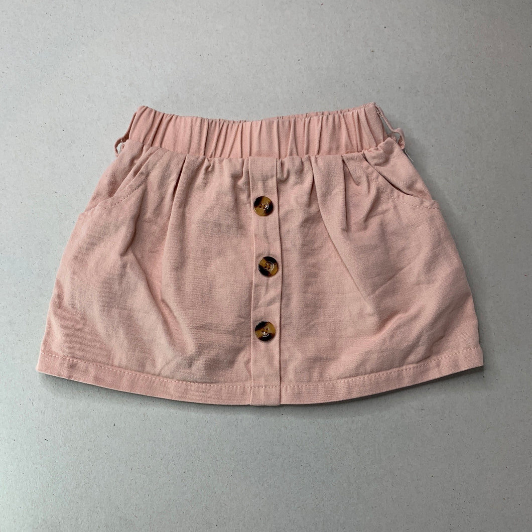 Girls SHEIN, cotton skirt, elasticated, L: 21cm, EUC, size 1,  