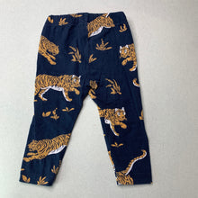 Load image into Gallery viewer, Boys THE STRIPED CAT, organic cotton blend leggings / bottoms, tigers, GUC, size 000-00,  