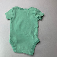 Load image into Gallery viewer, unisex Baby Berry, green cotton bodysuit / romper, GUC, size 000,  