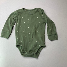 Load image into Gallery viewer, unisex MiniMarket, khaki ribbed bodysuit / romper, GUC, size 0,  