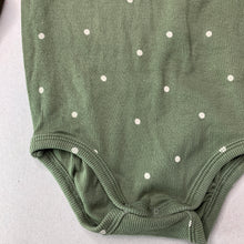 Load image into Gallery viewer, unisex MiniMarket, khaki ribbed bodysuit / romper, GUC, size 0,  