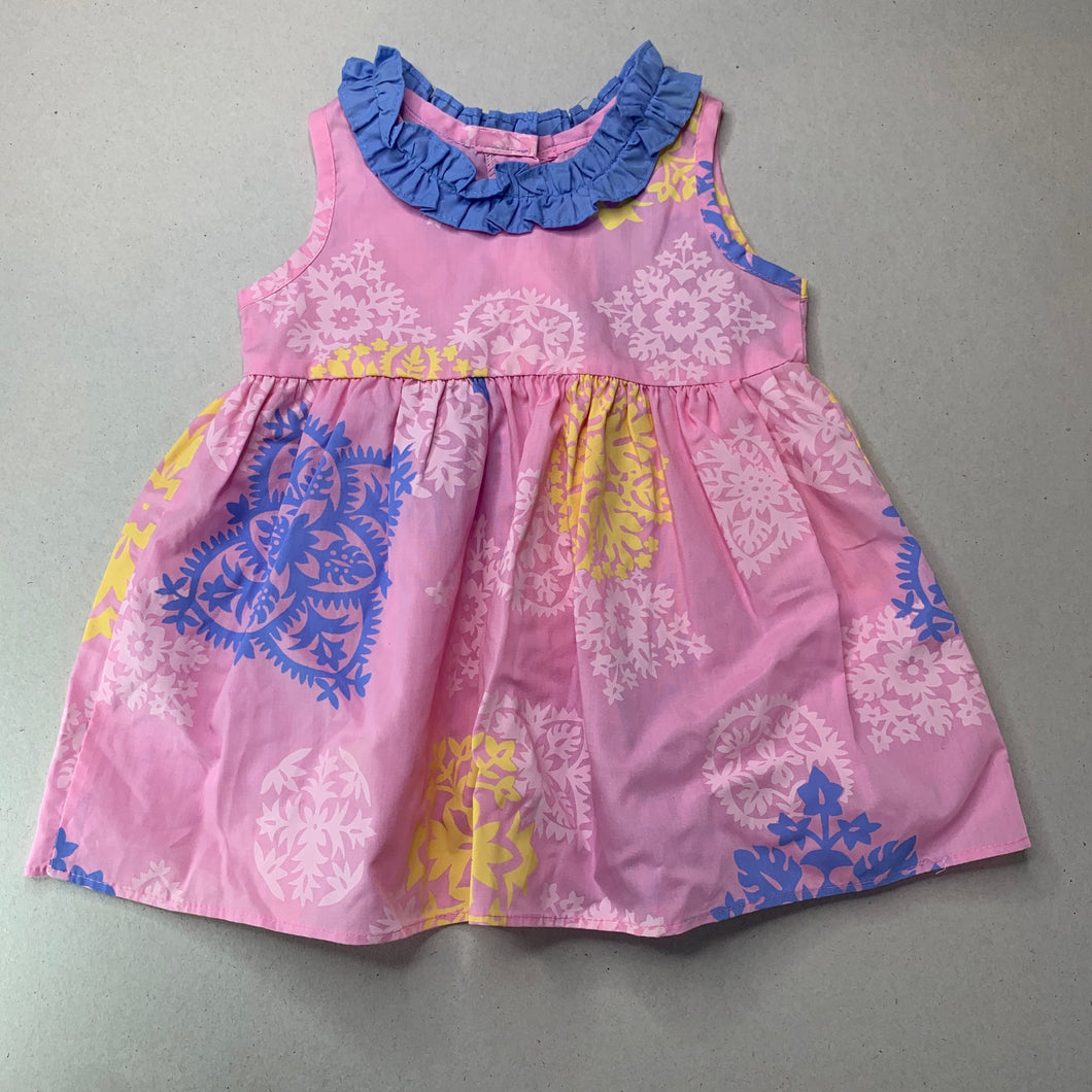Girls One Papaya, lightweight summer dress, no size, armpit to armpit: 26.5cm, EUC, size 0-1, L: 39cm