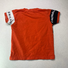 Load image into Gallery viewer, Boys Gusto, orange t-shirt / top, armpit to armpit: 28cm, FUC, size 1-2,  