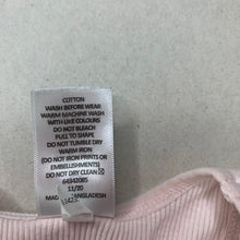 Load image into Gallery viewer, Girls Target, pink ribbed cotton singlet top, FUC, size 000,  