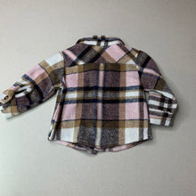 Load image into Gallery viewer, unisex SHEIN, checked thick long sleeve shirt, GUC, size 00,  