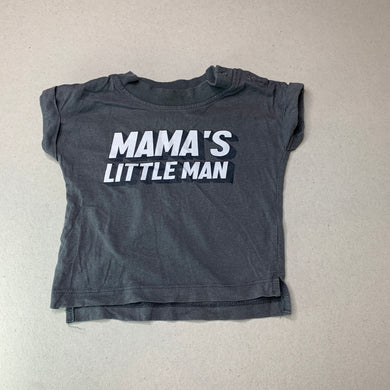 Boys Baby Berry, grey cotton t-shirt / top, GUC, size 00,  