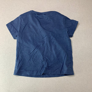 unisex Anko, blue cotton t-shirt / top, EUC, size 000,  