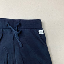 Load image into Gallery viewer, unisex LINDEX, navy organic cotton blend pants / bottoms, GUC, size 00,  