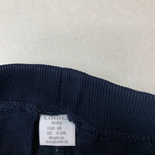Load image into Gallery viewer, unisex LINDEX, navy organic cotton blend pants / bottoms, GUC, size 00,  