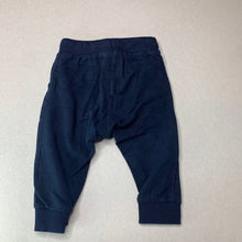 Load image into Gallery viewer, unisex LINDEX, navy organic cotton blend pants / bottoms, GUC, size 00,  