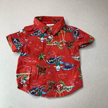 Load image into Gallery viewer, Boys Baby Berry, cotton Christmas short sleeve shirt, EUC, size 00,  