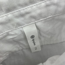 Load image into Gallery viewer, Boys Dymples, white cotton long sleeve shirt, EUC, size 2,  