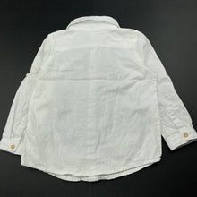 Load image into Gallery viewer, Boys Dymples, white cotton long sleeve shirt, EUC, size 2,  