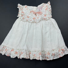 Load image into Gallery viewer, Girls Catherine Maladrino, lined floral cotton top, L: 31cm, FUC, size 00,  