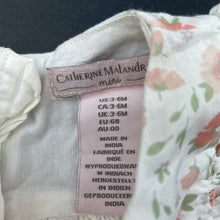 Load image into Gallery viewer, Girls Catherine Maladrino, lined floral cotton top, L: 31cm, FUC, size 00,  