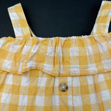 Load image into Gallery viewer, Girls Target, cotton lined linen / cotton summer top, FUC, size 4,  
